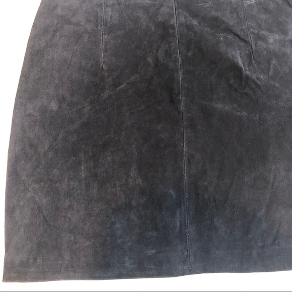 🔥HOST PICK MANGO SUEDE Navy Blue SUEDE Skirt NWT - Picture 7 of 8